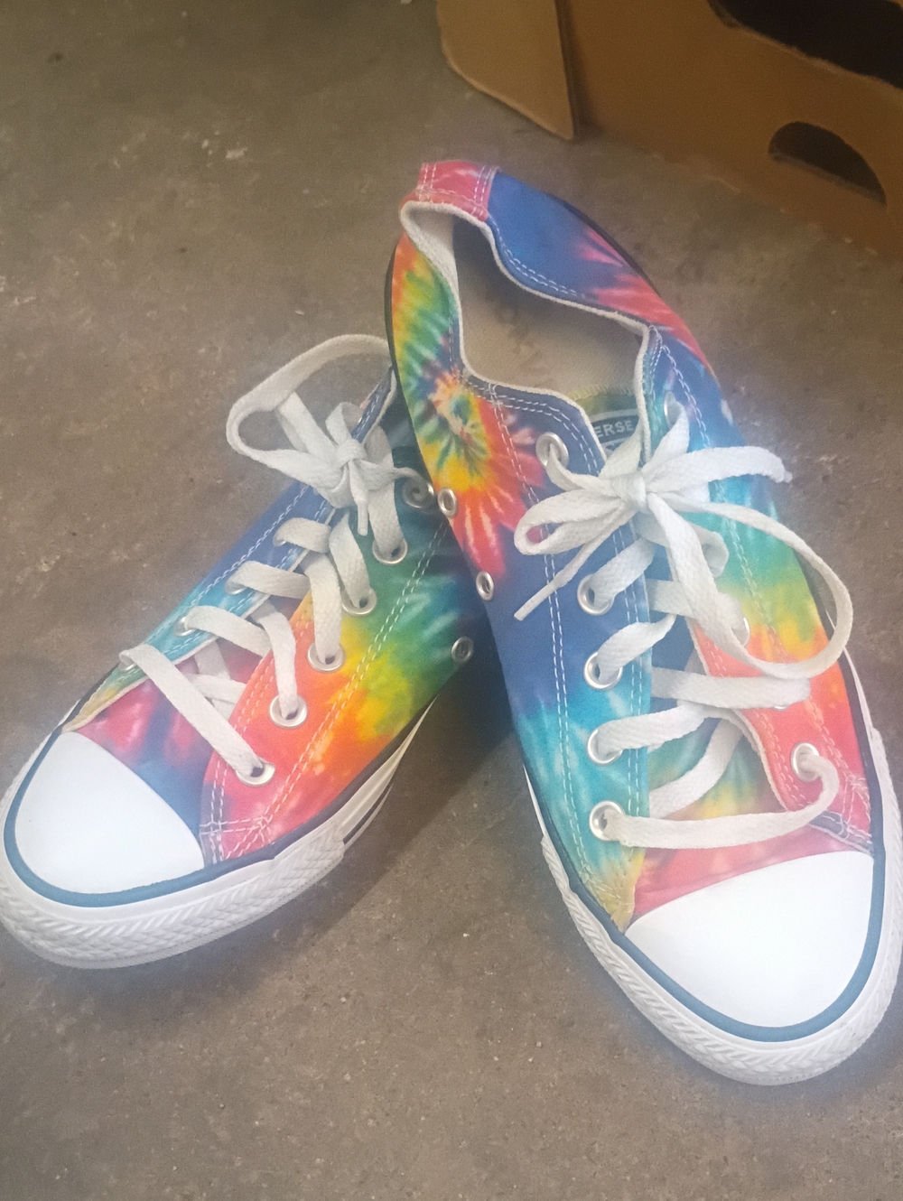 Women's Converse Tie-Dye Low-Top Sneakers - Rainbow Colors